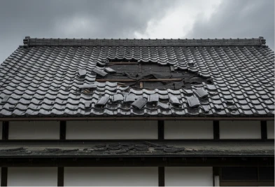 屋根の破損