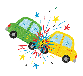 車両衝突のイメージイラスト